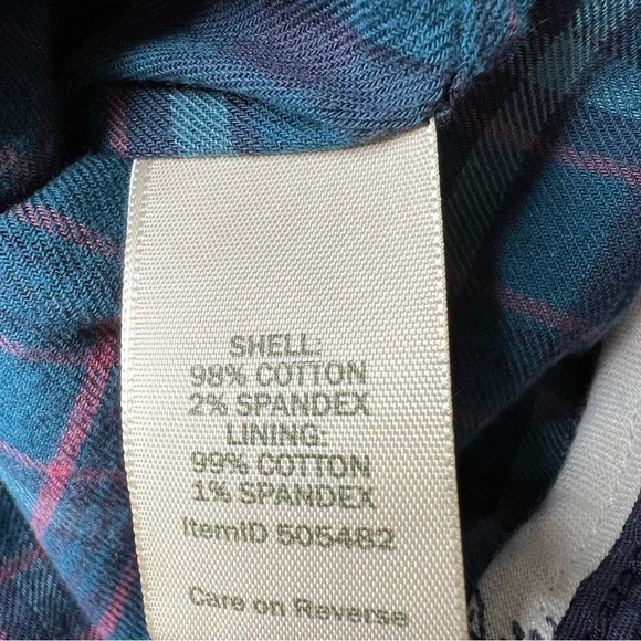 NWT L.L. Bean Stretch Canvas Cargo Flannel Lined Pants Navy Women's 20MT - Picture 16 of 16